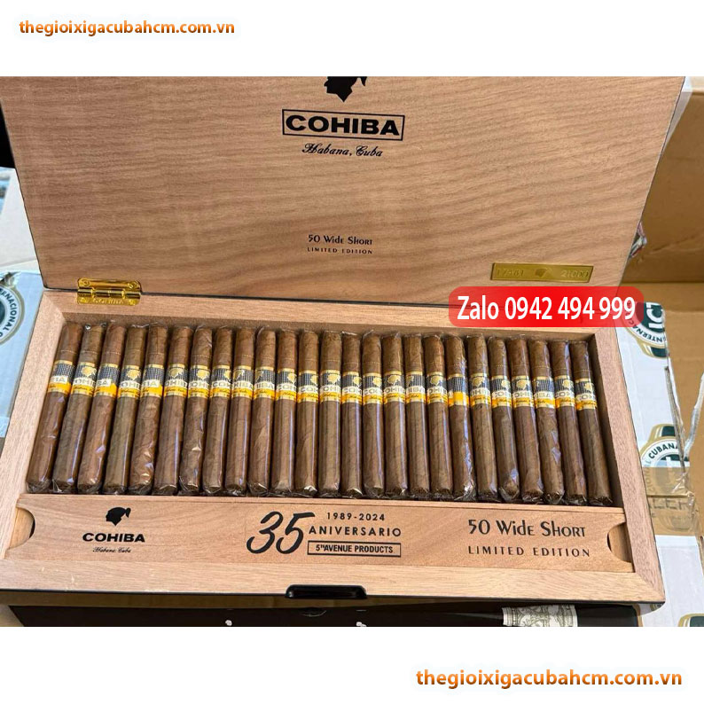 Xì Gà Cohiba Wide Short 50 Limited Edition- Hộp 50 điếu, Cohiba Wide Short Limited Edition 50 – Xì Gà Cuba Giới Hạn Cao Cấp thumb