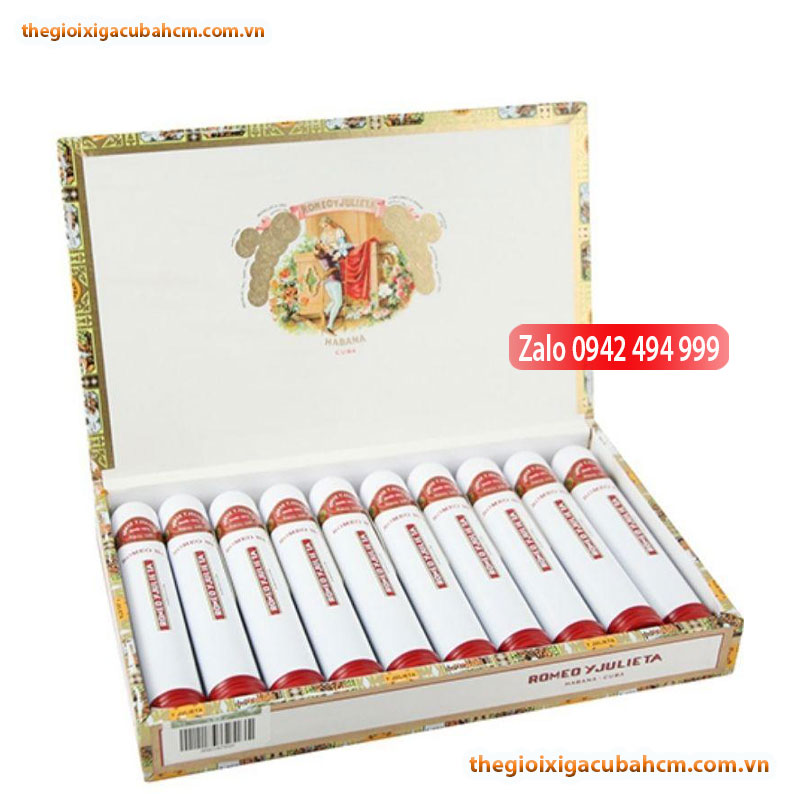 XÌ GÀ ROMEO Y JULIETA NO2 HỘP 10 ĐIẾU, ROMEO HỘP 10 ĐIẾU