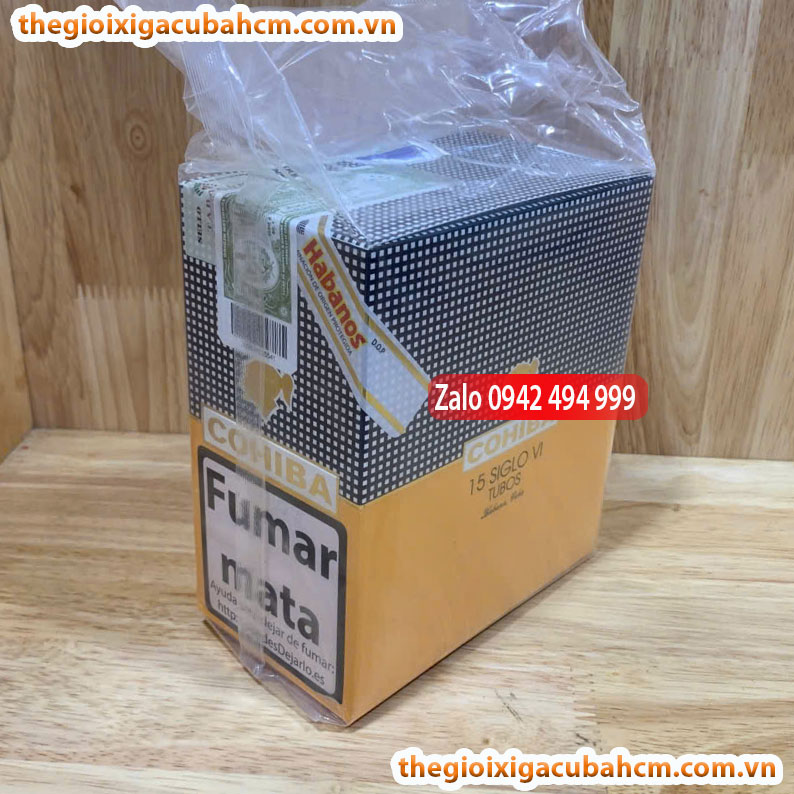 XÌ GÀ COHIBA Siglo VI, XÌ GÀ COHIBA SIGLO VI HỘP 3 ĐIẾU, COHIBA SIGLO VI 15 ĐIẾU