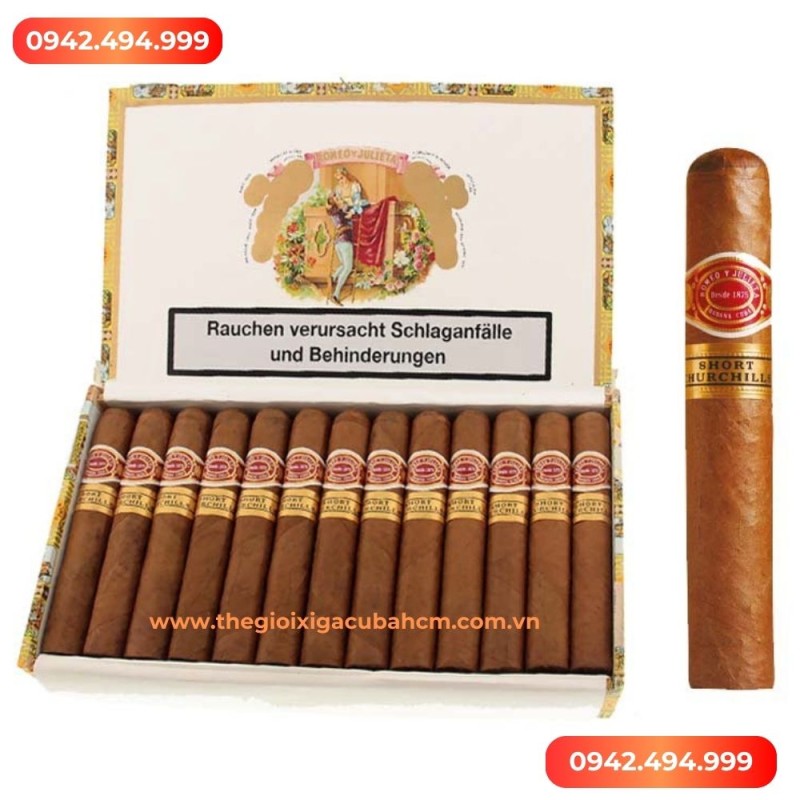 Xì gà Romeo Y Julieta Short Churchills hộp 25 điếu