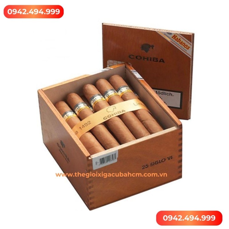 XÌ GÀ COHIBA Siglo 6 (Cohiba Siglo VI) Hộp 25 điếu thumb
