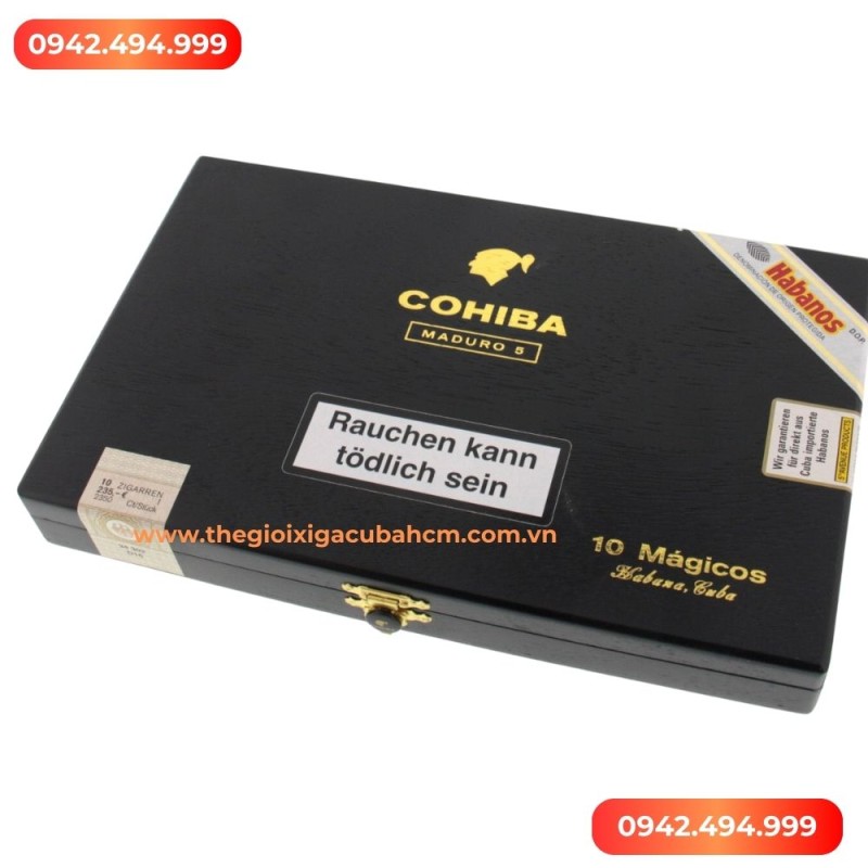 XÌ GÀ COHIBA  Maduro 5 Magicos hộp 10 điếu