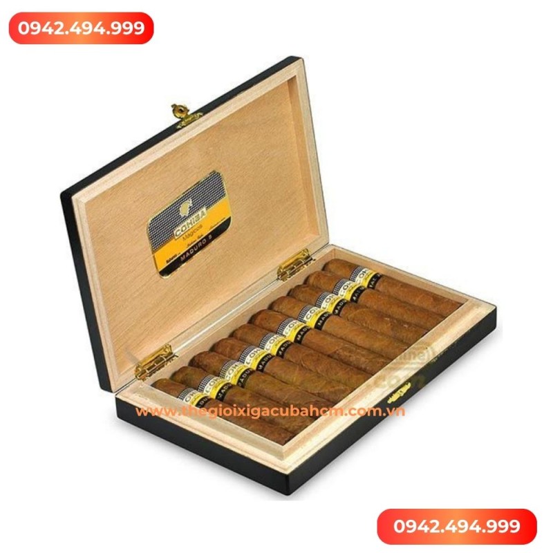 XÌ GÀ COHIBA  Maduro 5 Magicos hộp 10 điếu thumb