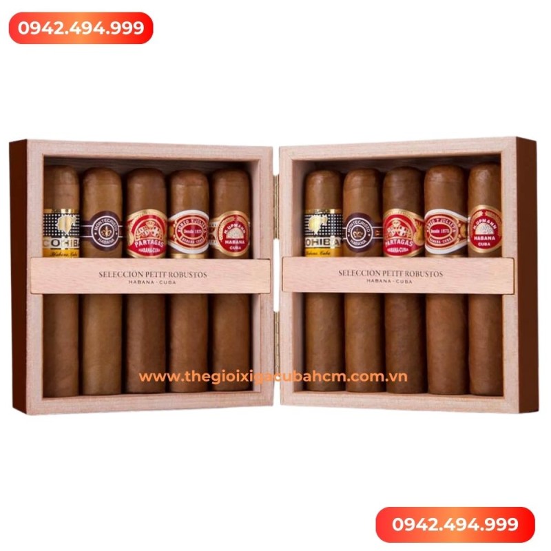 XÌ GÀ COHIBA  Seleccion Petit Robustos hộp 10 điếu