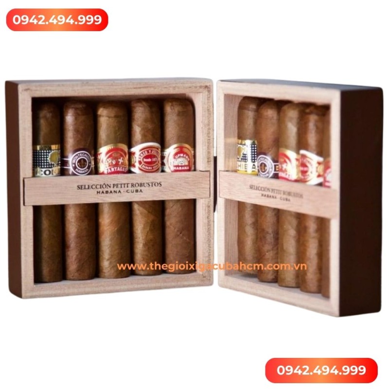 XÌ GÀ COHIBA  Seleccion Petit Robustos hộp 10 điếu thumb