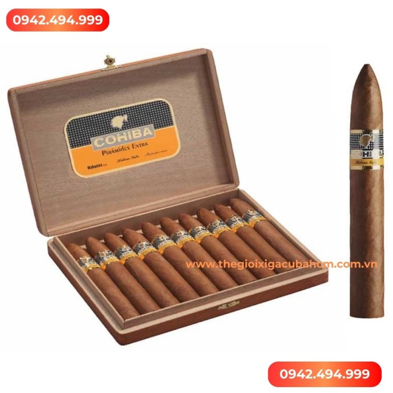 XÌ GÀ COHIBA Piramides Extra hộp 10 điếu