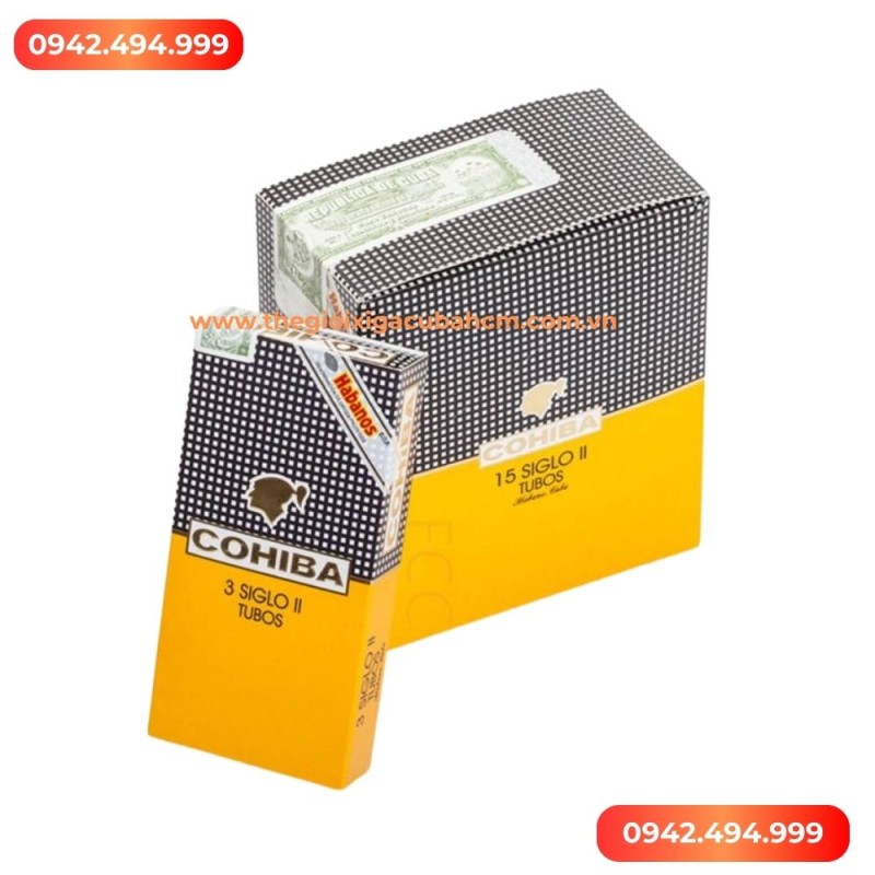 XÌ GÀ COHIBA Siglo II hộp 15 điếu thumb