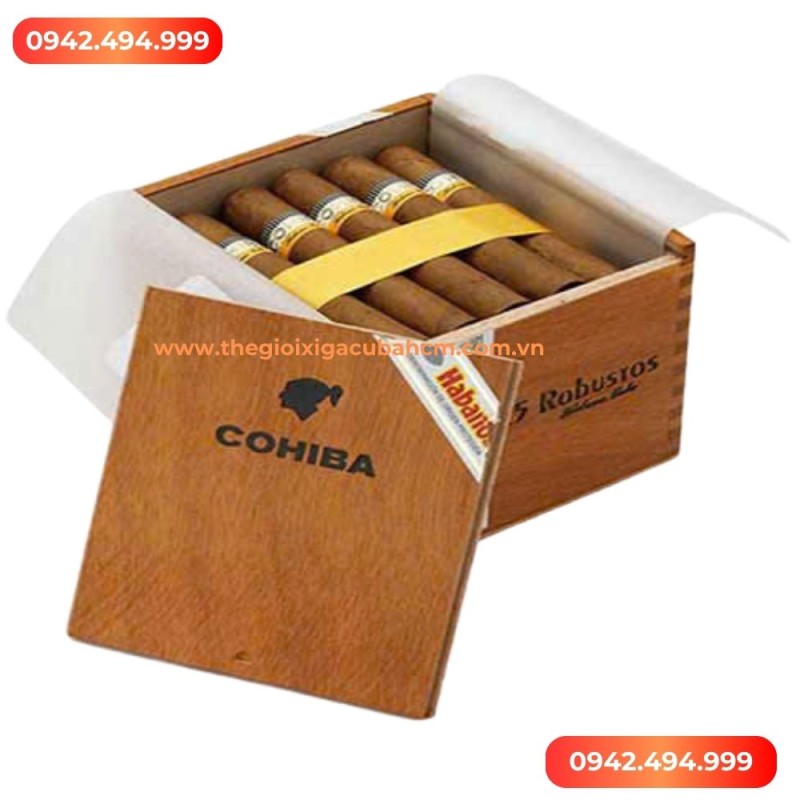 XÌ GÀ COHIBA Robustos tubos hộp 25 điếu