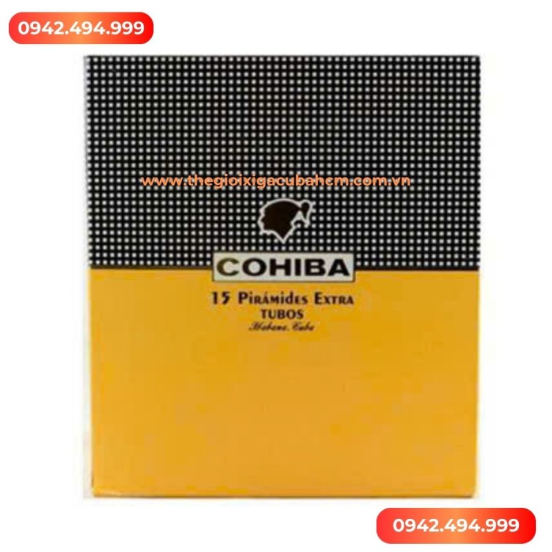 XÌ GÀ COHIBA  Piramides Extra Tubos hộp 15 điếu thumb