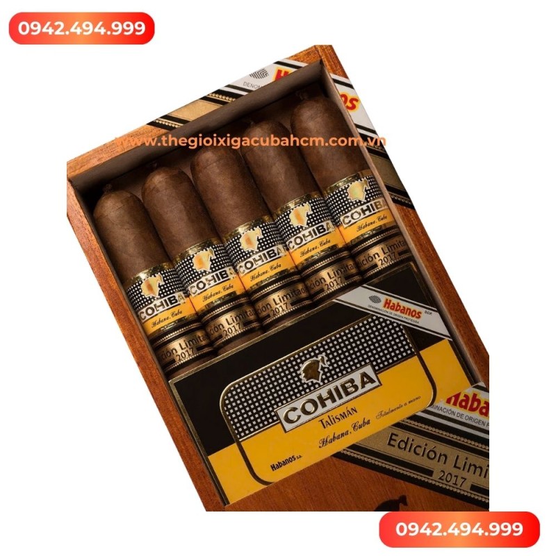 XÌ GÀ COHIBA  Talisman Edition Limitada 2017 hộp 10 điếu thumb