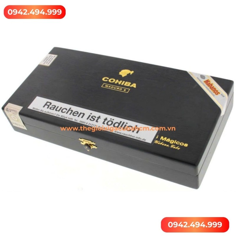 XÌ GÀ COHIBA  Maduro 5 Magicos hộp 25 điếu