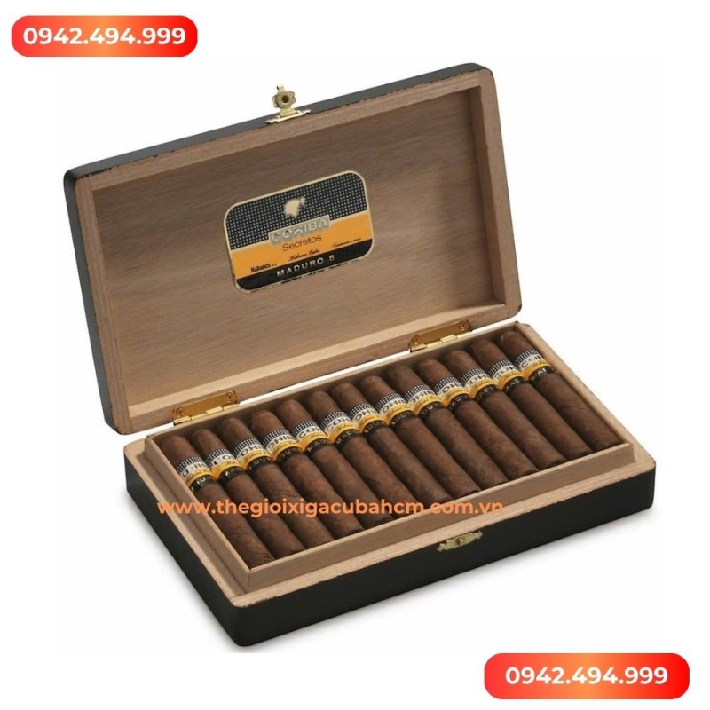XÌ GÀ COHIBA  Maduro 5 Secretos hộp 25 điếu
