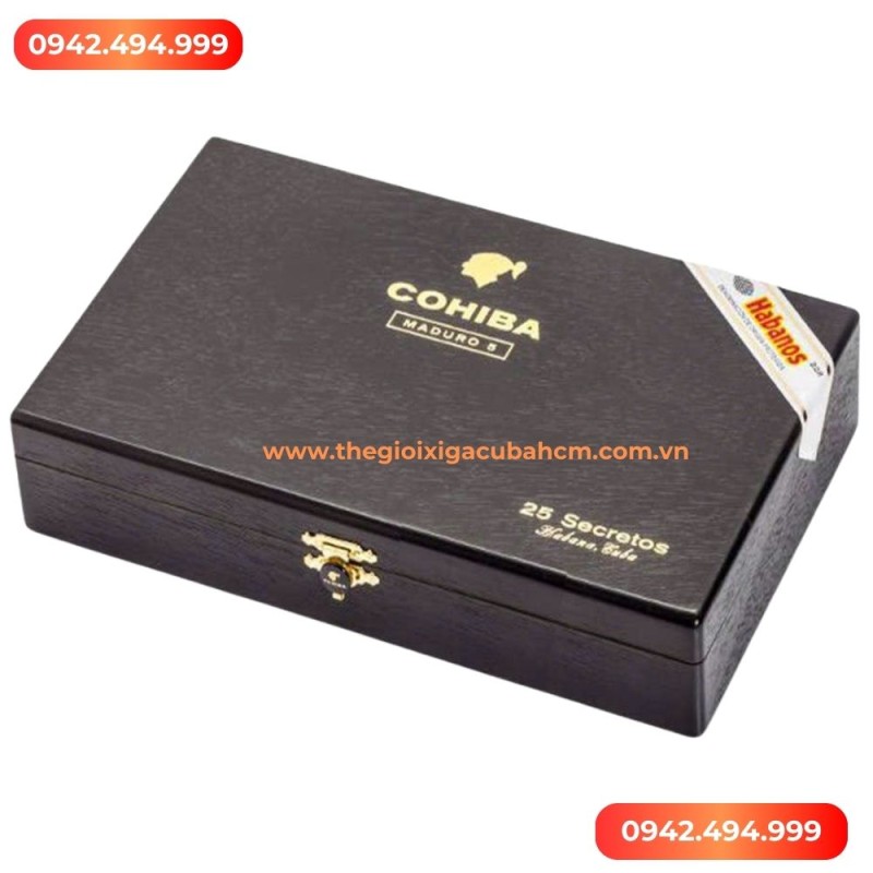 XÌ GÀ COHIBA  Maduro 5 Secretos hộp 25 điếu thumb
