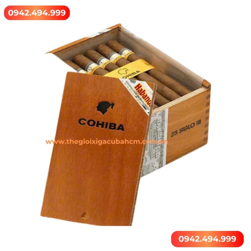 XÌ GÀ COHIBA Siglo III hộp 25 điếu thumb