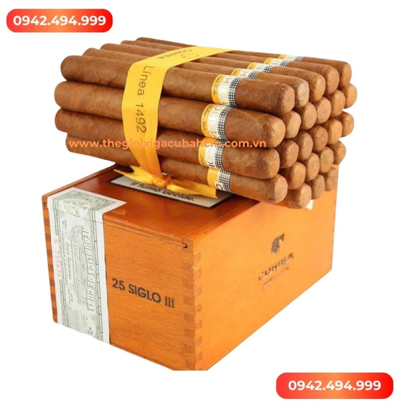 XÌ GÀ COHIBA Siglo III hộp 25 điếu thumb