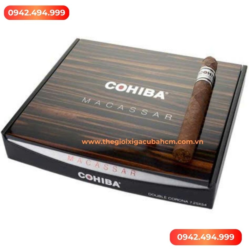 XÌ GÀ COHIBA Macassar hộp gỗ 10 điếu thumb