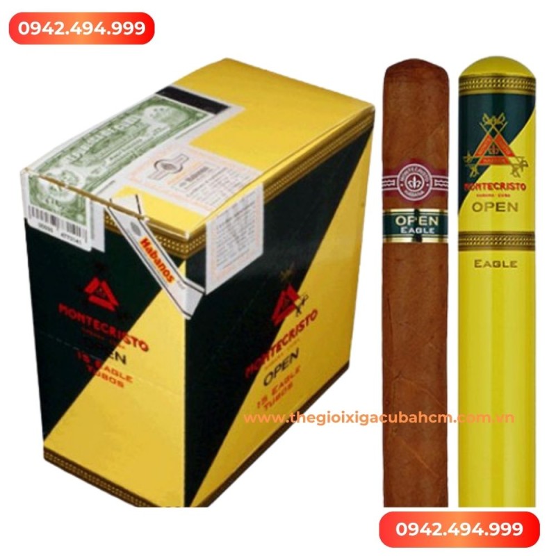 Xì gà Montecristo Opel Eagle Tubos hộp 15 điếu