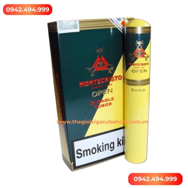 Xì gà Montecristo Opel Eagle Tubos hộp 15 điếu thumb
