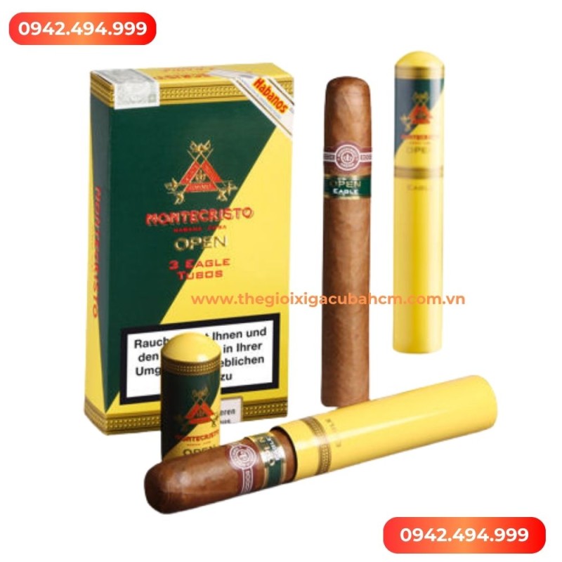 Xì gà Montecristo Opel Eagle Tubos hộp 15 điếu thumb