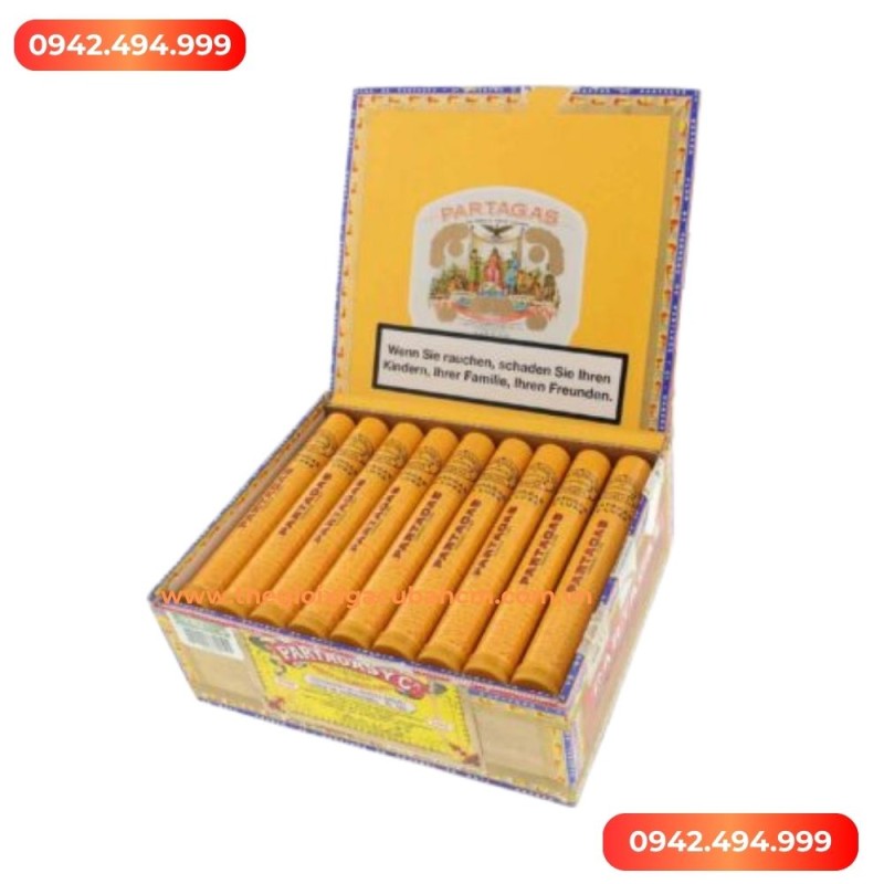 XÌ GÀ PARTAGAS DE LUXE TUBOS HỘP 25 ĐIẾU