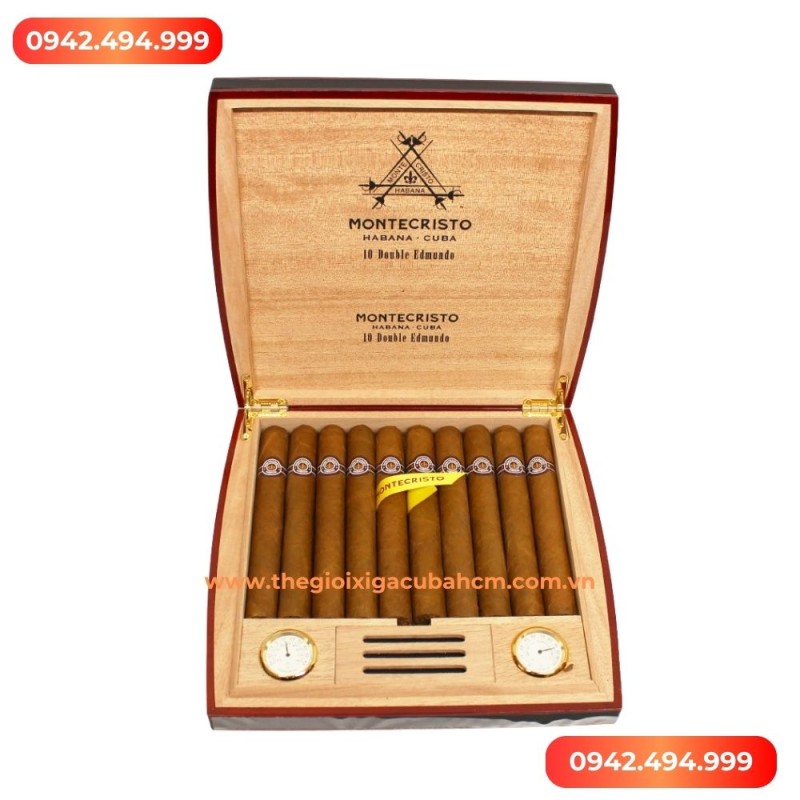 Xì gà Montecristo Double Edmundo Travel Humidor 10 điếu