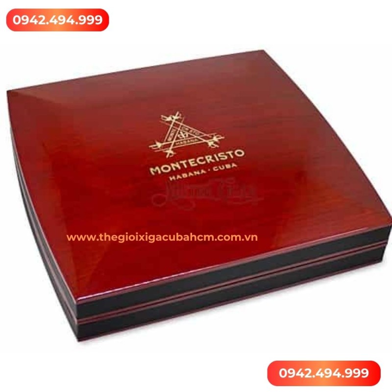 Xì gà Montecristo Double Edmundo Travel Humidor 10 điếu thumb