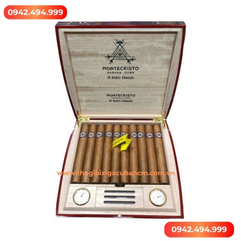 Xì gà Montecristo Double Edmundo Travel Humidor 10 điếu thumb