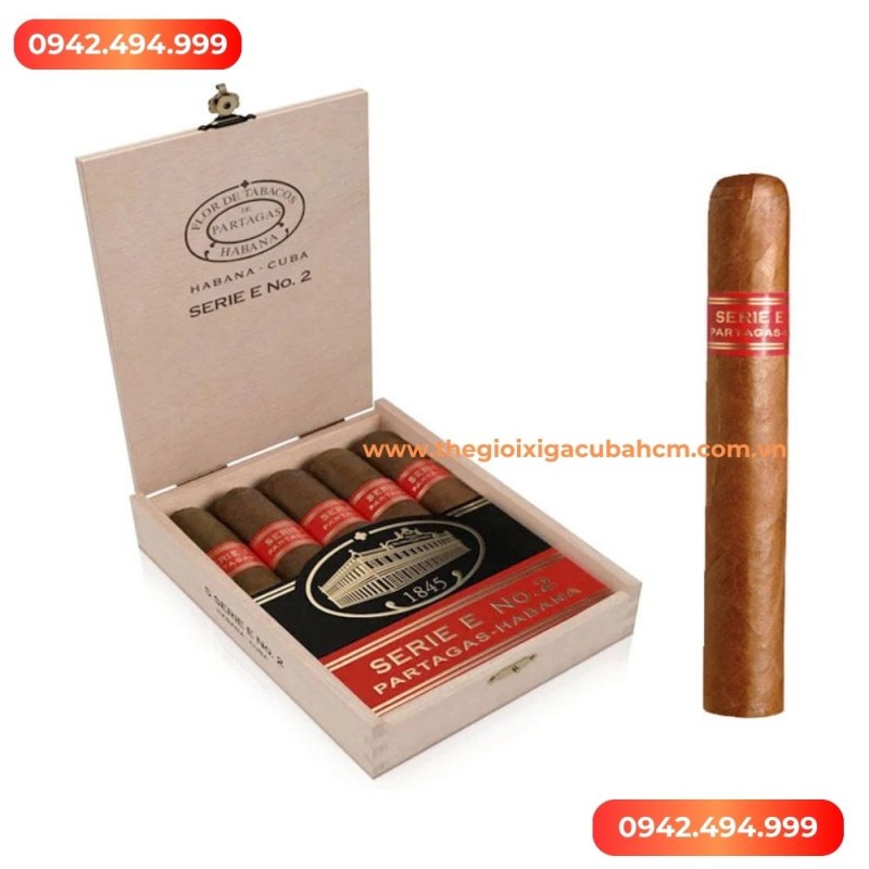 Xì gà Partagas Serie E No2 hộp 5 điếu
