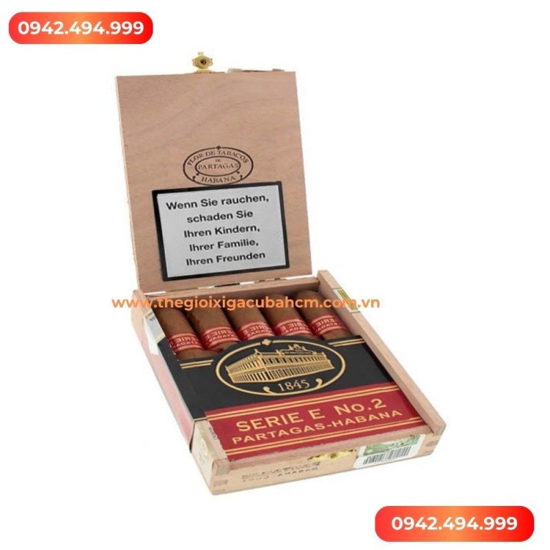 Xì gà Partagas Serie E No2 hộp 5 điếu thumb