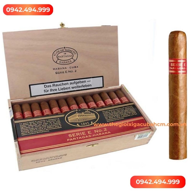 Xì gà Partagas E No2 hộp 25 điếu