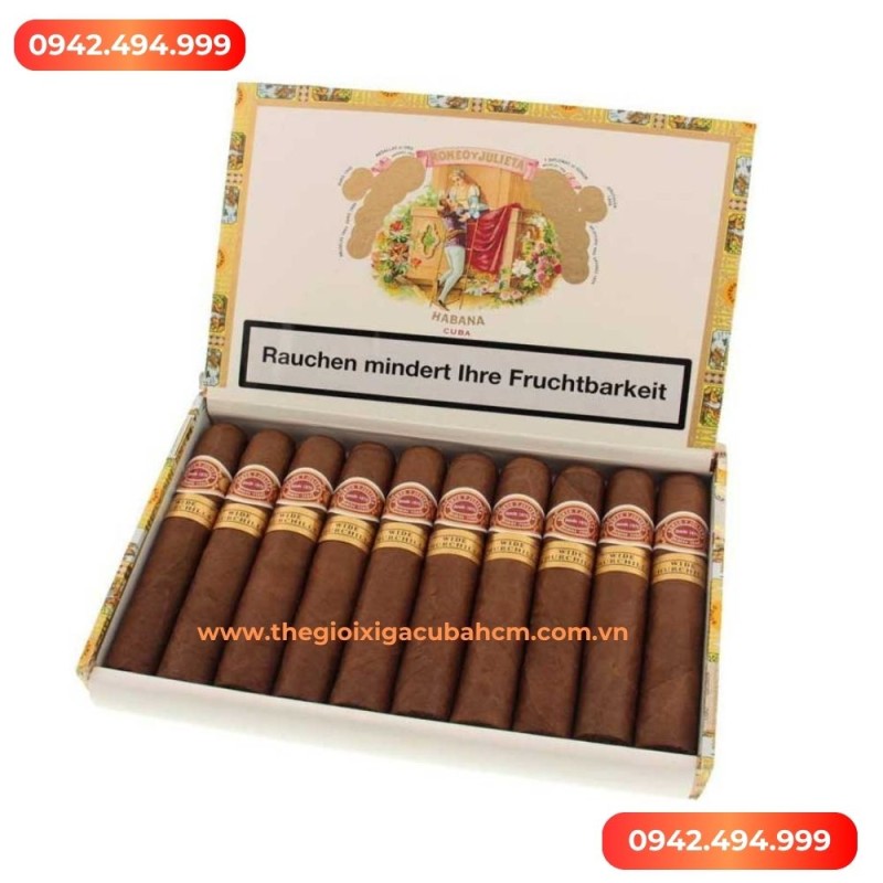 Xì gà Romeo Y Julieta Wide Churchills hộp 10 điếu thumb