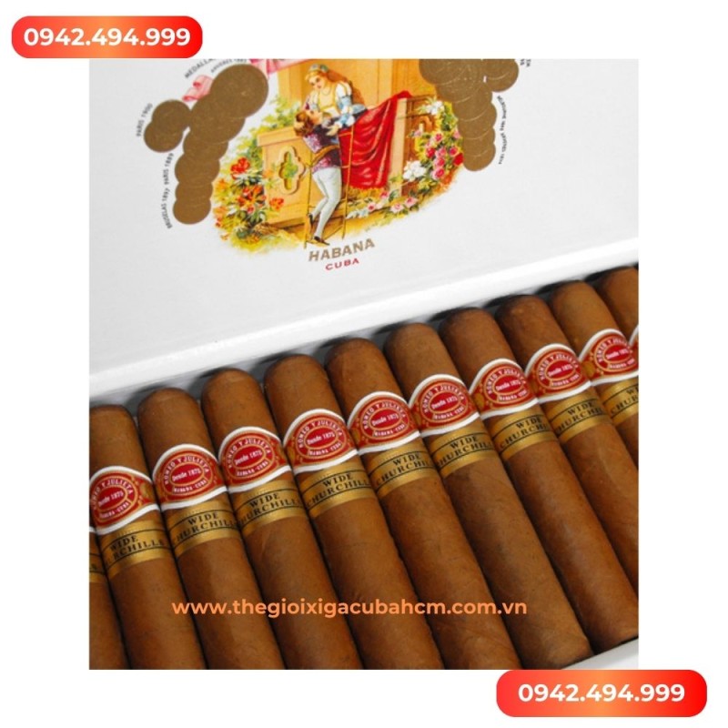Xì gà Romeo Y Julieta Short Churchills hộp 25 điếu thumb