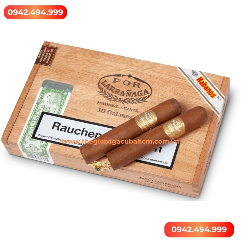 XÌ GÀ POR LARRANAGA GALANES HỘP 10 ĐIẾU thumb