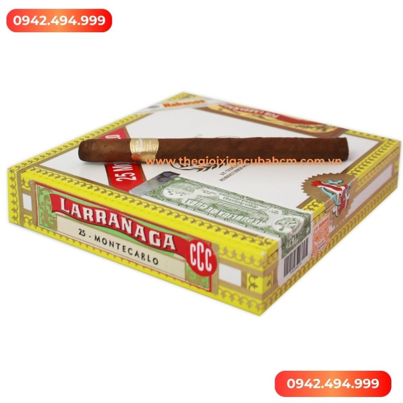 XÌ GÀ POR LARRANAGA MONTECARLO HỘP 25 ĐIẾU