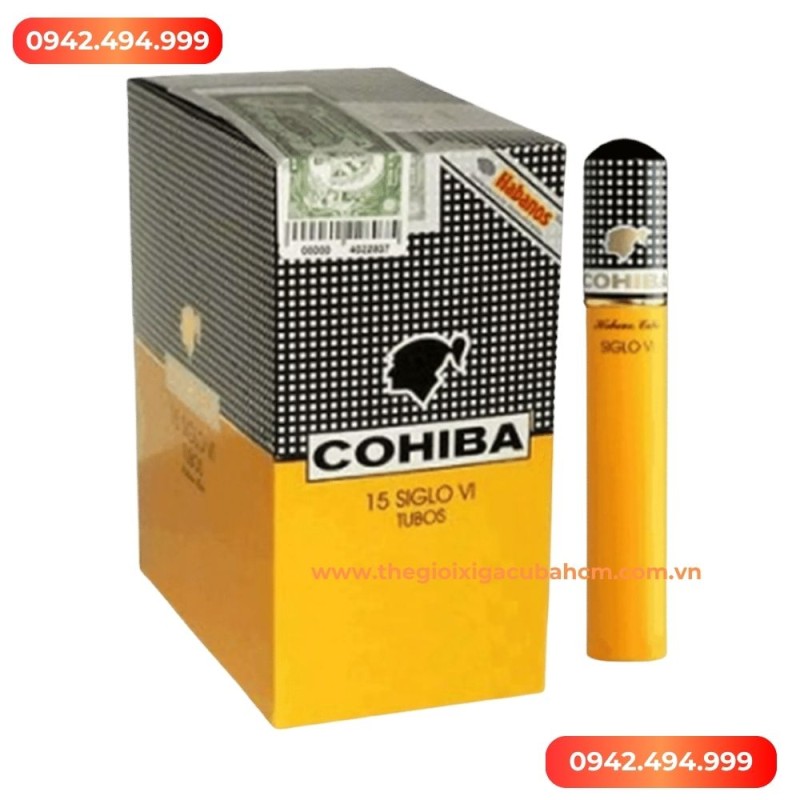 XÌ GÀ COHIBA Siglo 6 Tubos hộp 15 điếu