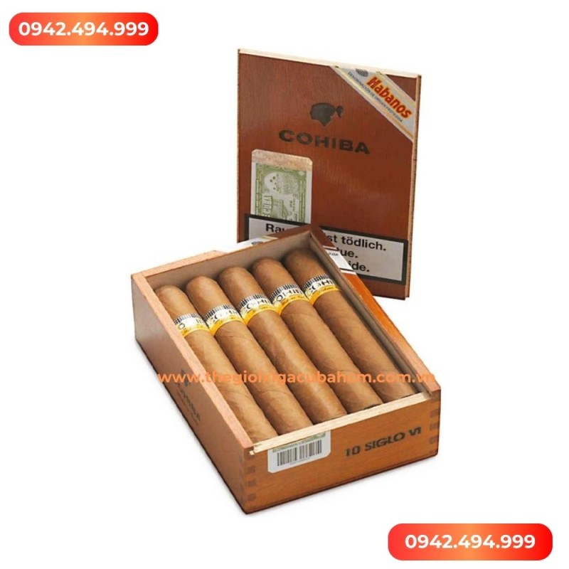 XÌ GÀ COHIBA Siglo 6 hộp 10 điếu