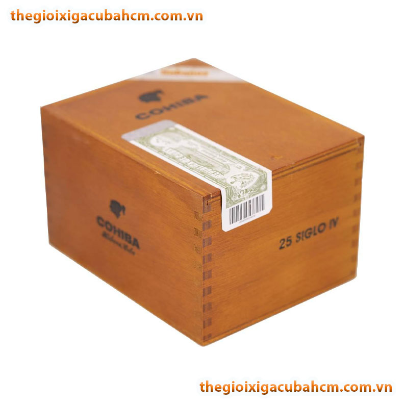 XÌ GÀ COHIBA SIGLO IV HỘP GỖ 25 ĐIẾU CUBA, XÌ GÀ COHIBA SIGLO 4 HỘP GỖ 25 ĐIẾU CUBA thumb