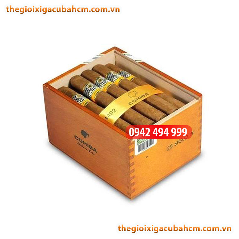 XÌ GÀ COHIBA SIGLO IV HỘP GỖ 25 ĐIẾU CUBA, XÌ GÀ COHIBA SIGLO 4 HỘP GỖ 25 ĐIẾU CUBA thumb