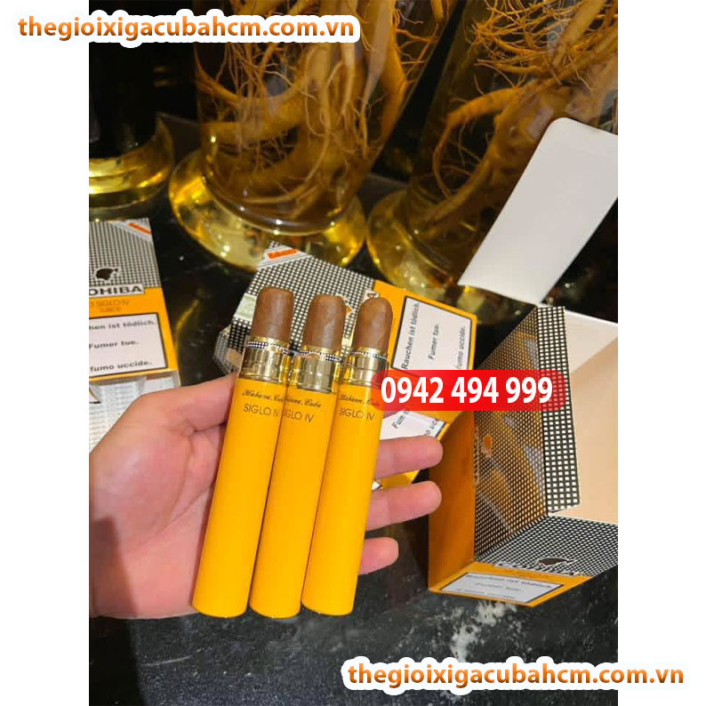 XÌ GÀ COHIBA SIGLO IV HỘP 15 ĐIẾU TUBOS CUBA thumb