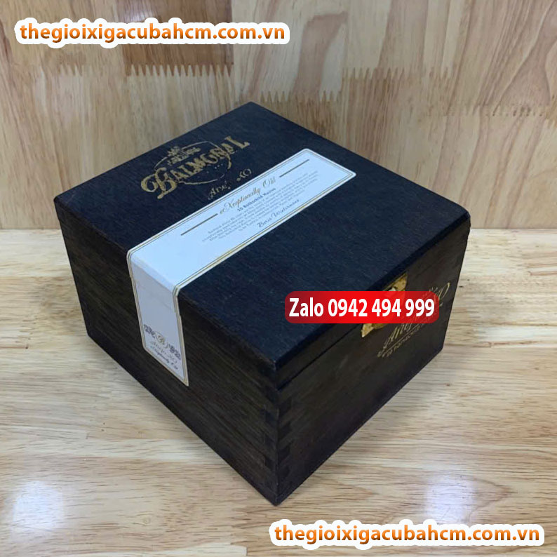 XÌ GÀ BALMORAL ROTHSCHILD MASIVO 20 ĐIẾU HỘP GỖ thumb