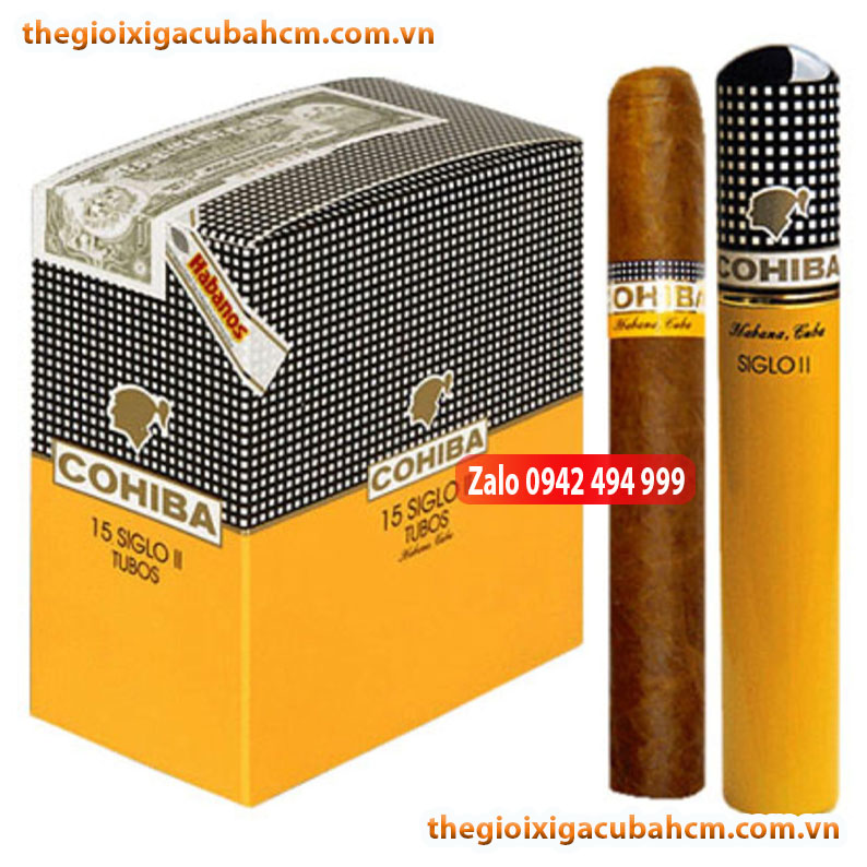 XÌ GÀ COHIBA SIGLO II HỘP 15 ĐIẾU, XÌ GÀ COHIBA SIGLO II HỘP 3 ĐIẾU