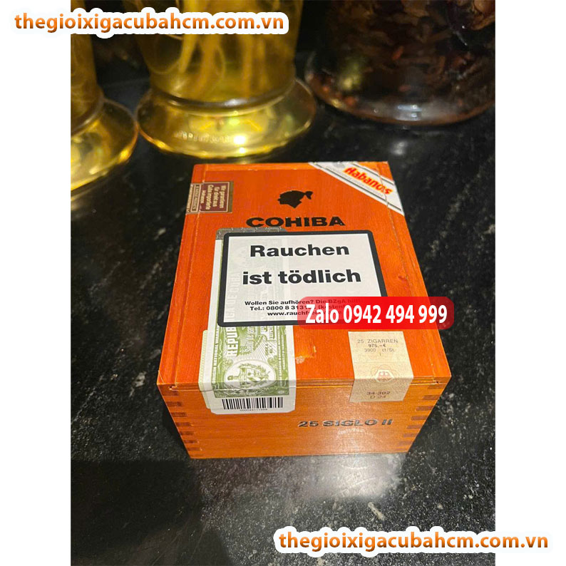 XÌ GÀ COHIBA SIGLO 2 HÀNG CUBA , XÌ GÀ COHIBA SIGLO II HÀNG CUBA