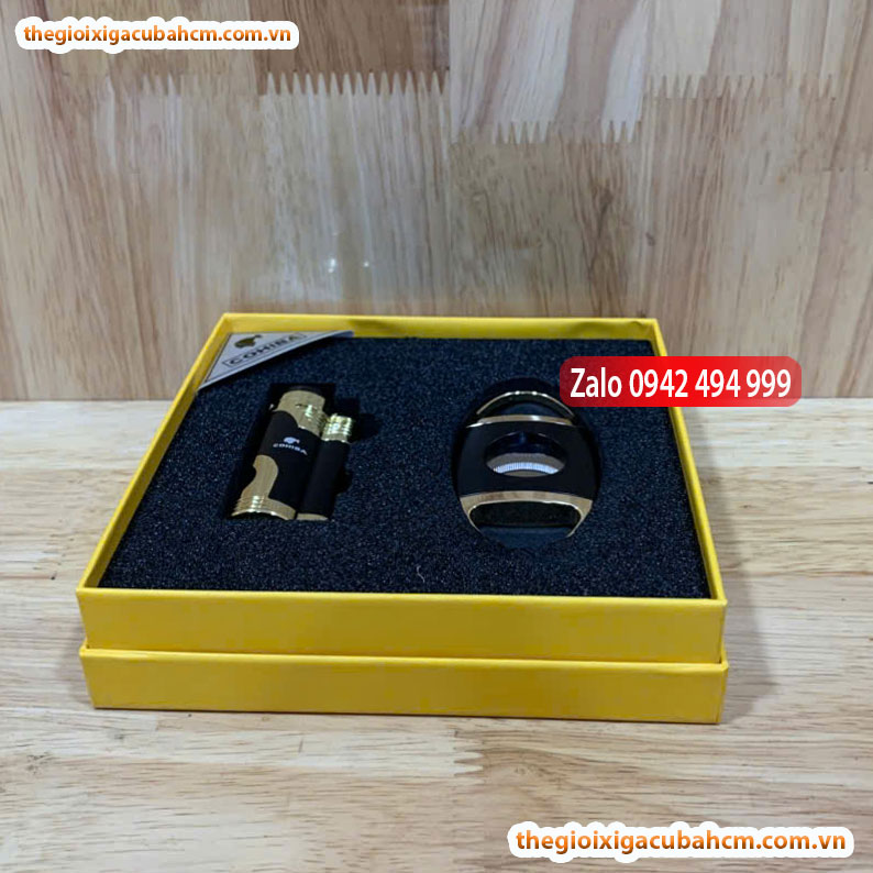 Set phụ kiện xì gà COHIBA DAO CẮT - QUẸT1, SÉT PHỤ KIỆN COHIBA 2 MÓN thumb