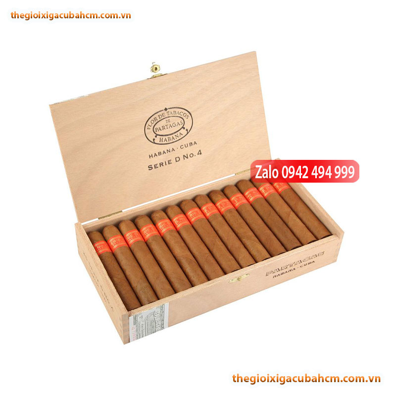 Xì Gà Partagas D no4 hộp 10 điếu