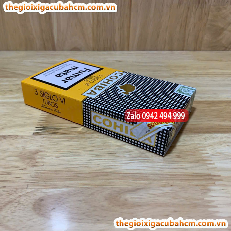 XÌ GÀ COHIBA Siglo VI, XÌ GÀ COHIBA SIGLO VI HỘP 3 ĐIẾU, COHIBA SIGLO VI 15 ĐIẾU