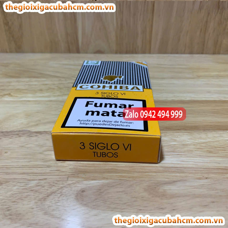 XÌ GÀ COHIBA Siglo VI, XÌ GÀ COHIBA SIGLO VI HỘP 3 ĐIẾU, COHIBA SIGLO VI 15 ĐIẾU