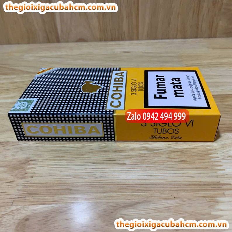 XÌ GÀ COHIBA Siglo VI, XÌ GÀ COHIBA SIGLO VI HỘP 3 ĐIẾU, COHIBA SIGLO VI 15 ĐIẾU