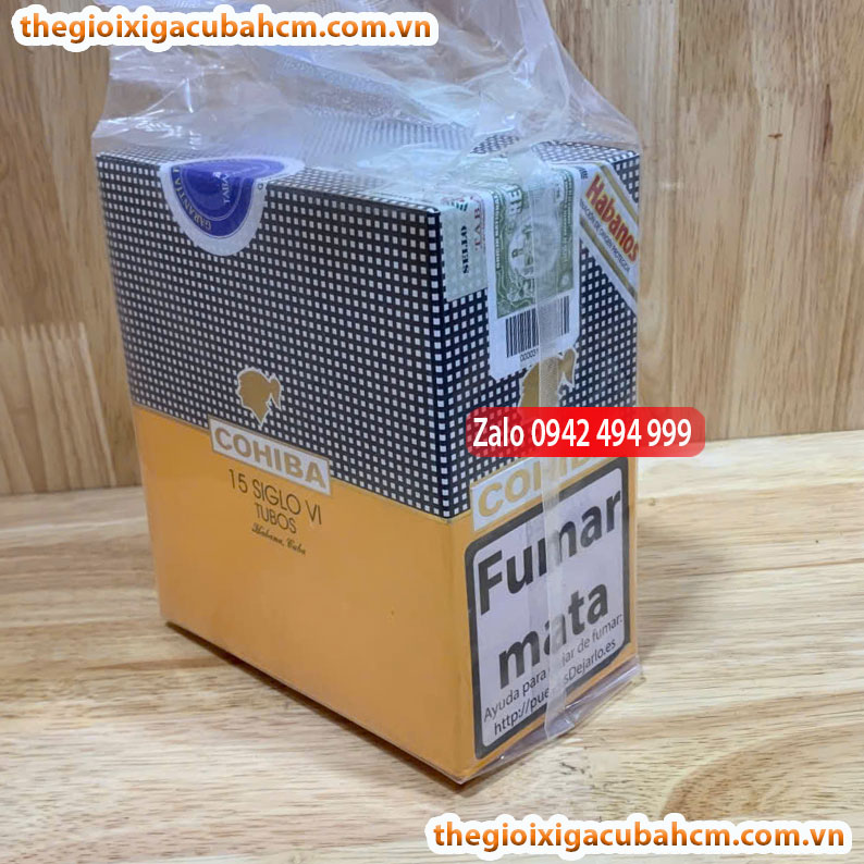 XÌ GÀ COHIBA Siglo VI, XÌ GÀ COHIBA SIGLO VI HỘP 3 ĐIẾU, COHIBA SIGLO VI 15 ĐIẾU