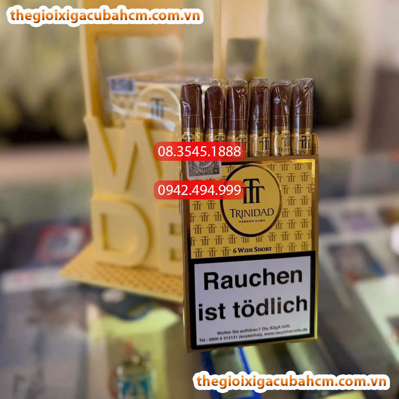Xì Gà Trinidad Wide Short, Xì Gà Trinidad Wide Short – Hộp 6 điếu, Size Wide Short , Xì Gà Trinidad Wide Short, Trinidad Wide Short Cuba, Xì Gà Trinidad 6 điếu