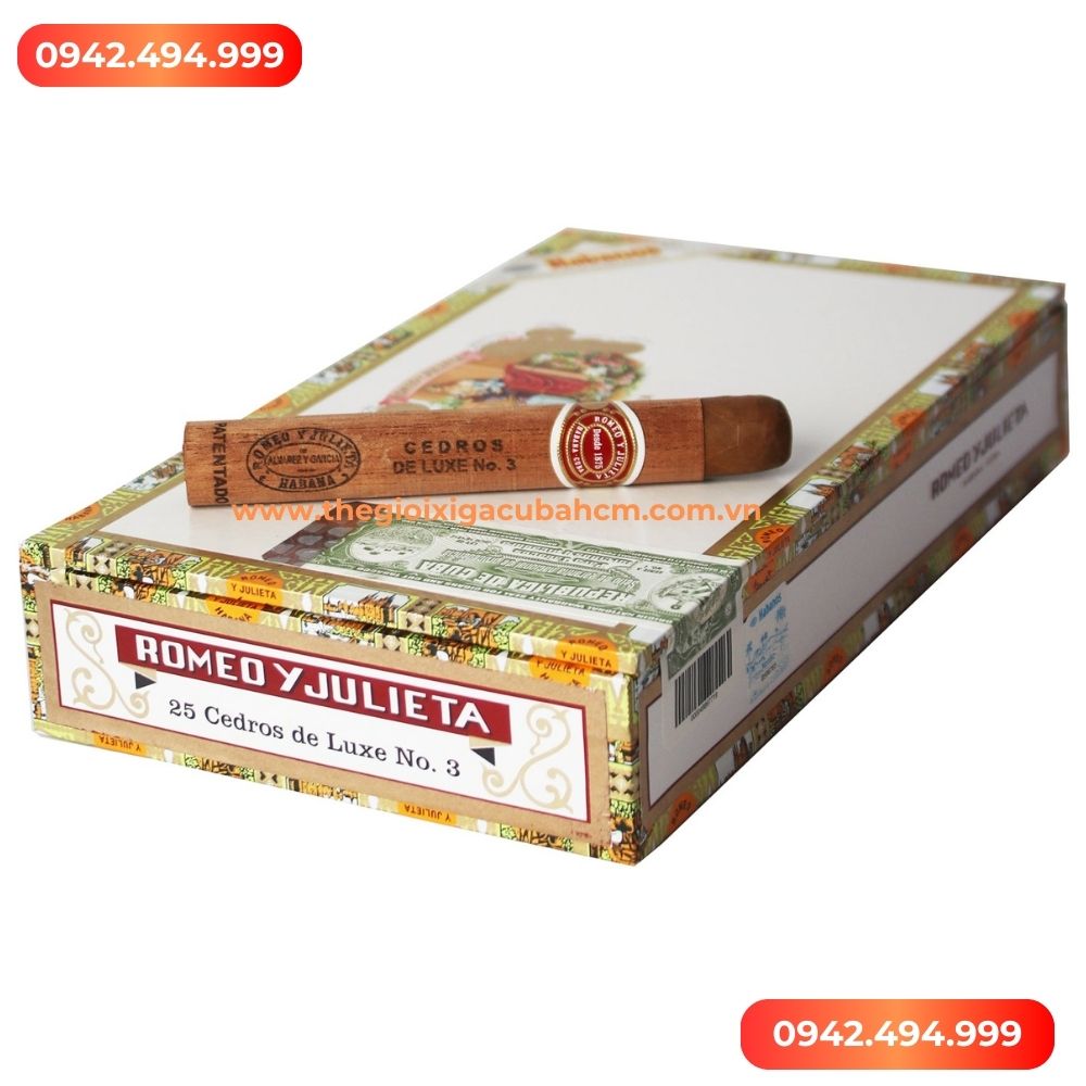 Xì gà ROMEO Y JULIETA CEDROS DE LUXE NO. 3